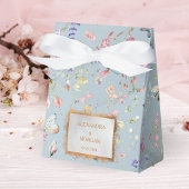 Something Blue Elegante Favorietdoos met wilde blo Bedankdoosjes