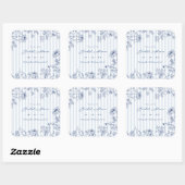 Something Blue Favor Stickers Bridal Shower Labels (Feuille)