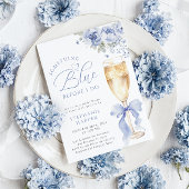 Something Blue Floral Bridal Shower Invitation