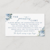 Something Blue Hydrangea Panties Game Insert Card Informatiekaartje (Voorkant)