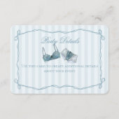 Something Blue Lingerie Shower Details Insert Informatiekaartje (Voorkant)