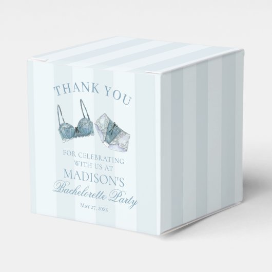 Something Blue Ondergoed Bruidsfeest Dessert Bedankdoosjes (Voorkant Zijde)