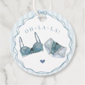 Something Blue Ondergoed Douche Bruidsfeest Jongge Bedankjes Labels (Achterkant)