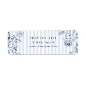 Something Blue Retouradreslabels Sticker (Voorkant)