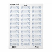 Something Blue Retouradreslabels Sticker (Full Sheet)
