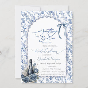 Something Blue Strik Met Wijnfles Rozen Bloemen Kaart