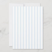 Something Blue Stripe Bridal Shower Invitation (Dos)