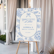 Something Blue Vintage Blue Bridal Shower Welcome
