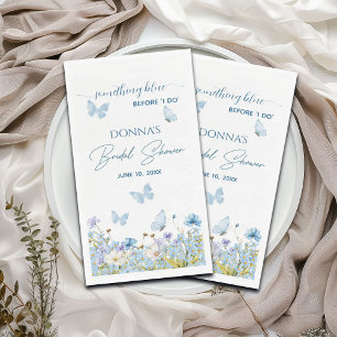 Something Blue voor 'I do' Floral Vrijgezellenfees Servet
