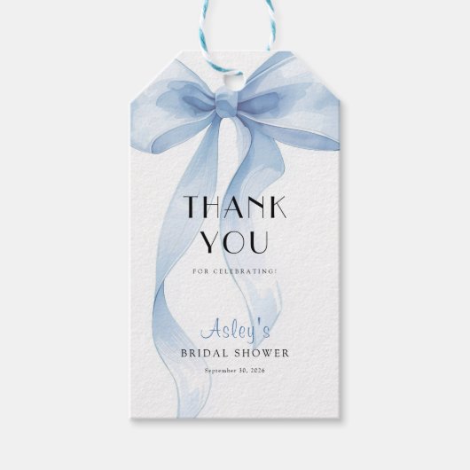 Something Blue voor ik mijn bruiloftsvrijgezellenf Cadeaulabel (Voorkant)