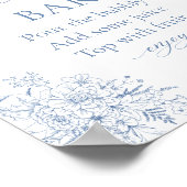 Something Blue Vrijgezellenfeest Mimosa Bar Poster (Hoek)