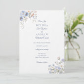 Something Blue Wedding Invitation Suite (Debout devant)