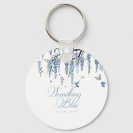 Something Blue Wildflower Bouquet Bridal Shower  Sleutelhanger