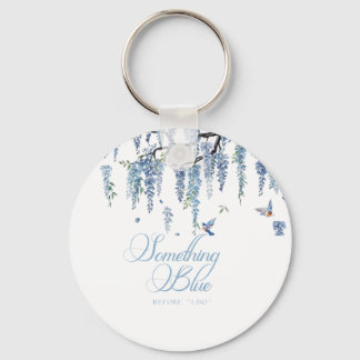 Something Blue Wildflower Bouquet Bridal Shower  Sleutelhanger
