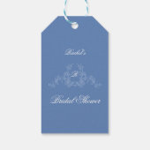 Something Blue Wildflower Bruidsdouche Uitnodiging Cadeaulabel (Achterkant)