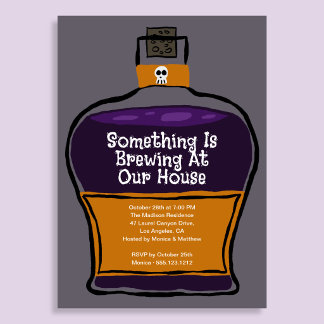 Something Is Brewing Halloween Feest Uitnodiging