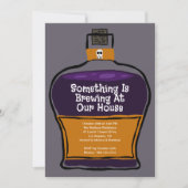 Something Is Brewing Halloween Party Invitation (Devant)