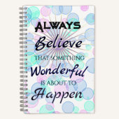 Something Wonderful Spiral Notebook Journal Notitieboek (Voorkant)