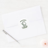 Sometimes I Just Be Fartin' Funny Frog  Ronde Sticker (Envelop)
