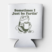 Sometimes I Just Be Fartin Funny Frog Unhinged  Blikjeskoeler (Voorkant)