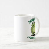 Sometimes I Just Be Farting Frog Christmas Funny F Koffiemok (Voorkant rechts)