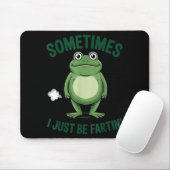 Sometimes I Just Be Farting Frog Christmas Funny F Muismat (Met muis)