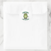 Sometimes I Just Be Farting Frog Christmas Funny F Ronde Sticker (Tas)