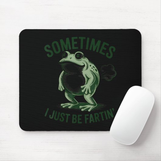 Sometimes I Just Be Farting Funny Frog Muismat (Met muis)