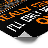 Sometimes I Only Measure Once Funny Woodshop Humor Poster (Hoek)