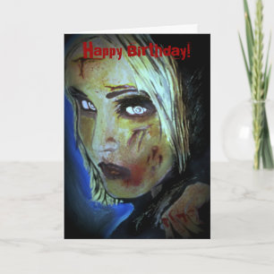 'Sometimes They Come Home' (Zombie) Birthday Card Kaart
