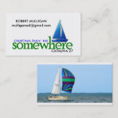 SOMEWHERE Card - ROBERT MULLIGAN Visitekaartje (Voorkant / Achterkant)