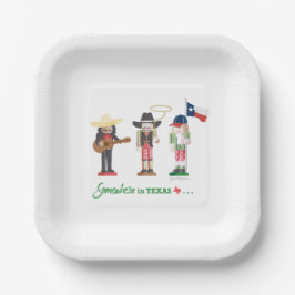 "Somewhere in Texas", Texas Nutcrackers Gift Tags Papieren Bordje
