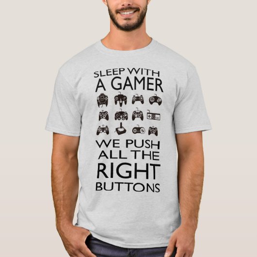 SOMMEIL AVEC UN GAMER ! ! ! Le T-shirt de base des (Devant)