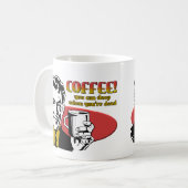 Sommeil de café quand vous êtes tasse complètement (Devant gauche)