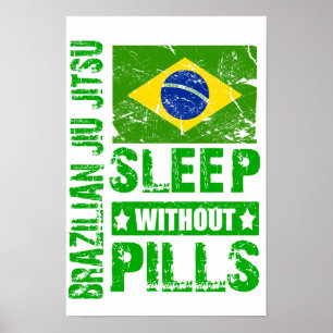 Sommeil de Jiu Jitsu de Brésilien sans affiche de