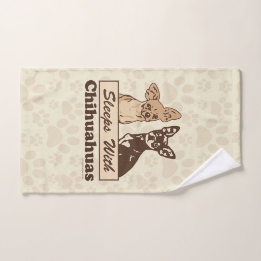 Sommeils avec des chiwawas (Serviette à main)