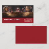 Sommelier Carte de visite de dégustation Winemaker (Devant / Derrière)