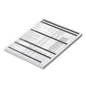 Sommelier Deductieve Proeverij Grid Witte Wijn Bla Notitieblok (Gedraaid)