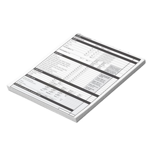 Sommelier Deductieve Proeverij Grid Witte Wijn Bla Notitieblok (Gedraaid)