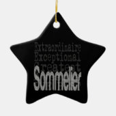 Sommelier Extraordinaire Ceramic Ornament (Voorkant)