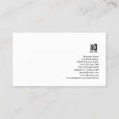 Sommelier Script Wine Flow Business Card Visitekaartje (Achterkant)