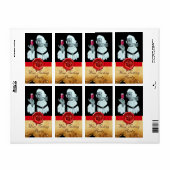 SOMMELIER WIJNBELASTINGPARTIJ, RODE WAXSEAL ETIKET (Full Sheet)