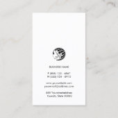 Sommelier Wine Connoisseur Monogram Visitekaartje (Achterkant)