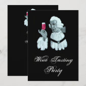 SOMMELIER WINE TASTPARTIJ, witte champagne Kaart (Voorkant / Achterkant)