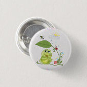 Sommerfrosch  ronde button 3,2 cm (Voorkant /achterkant)