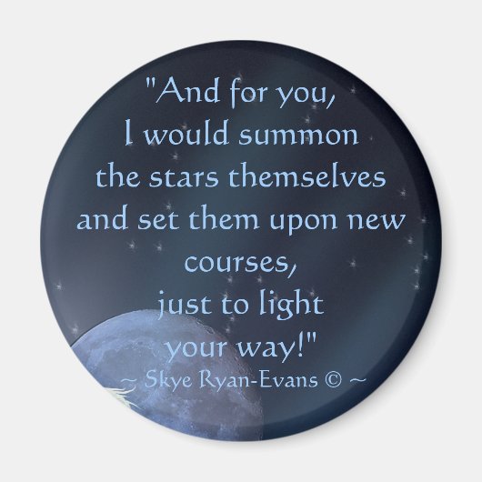 "SOMMES DES ÉTOILES" Romance Magnets (Devant)