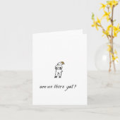 "Sommes-nous encore là ?" carte de voeux vierge (Fleur jaune)