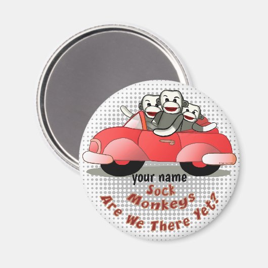 Sommes-nous là encore Sock Singe aimant (Recto/Verso)