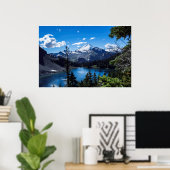 Sommet de Mt Baker - impression de toile (Bureau à domicile)