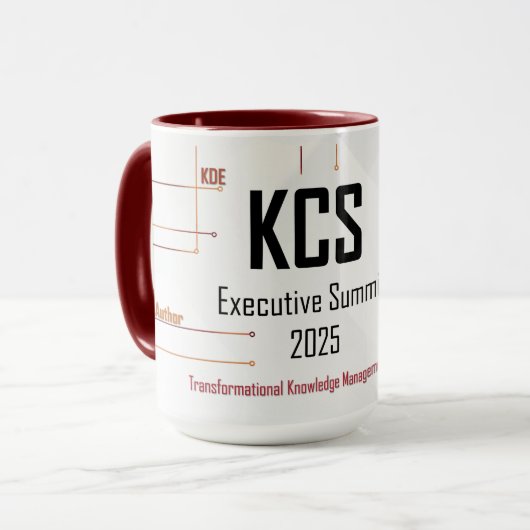 Sommet exécutif 2025 KCS 15 oz Mug (Devant gauche)